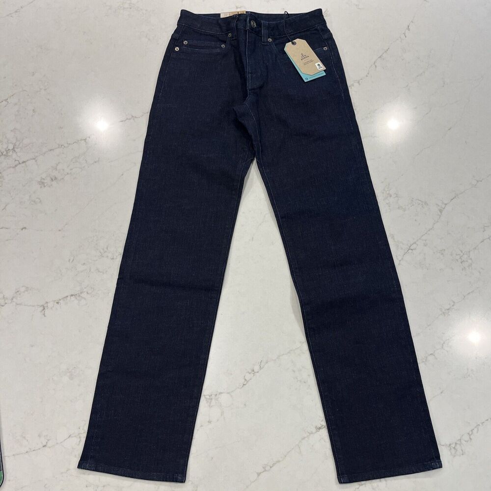 Prana Jeans Mens 28x32‎ Blue Dark Rinse Hillgard Straight Standard Fit Organic